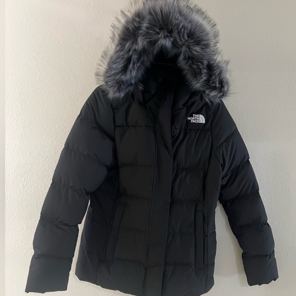 THE NORTH FACE GOTHAM PUFFER JACKET WITH HOOD AND DETACHABLE FUR - Small
